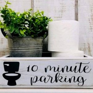 Bathroom toilet tank storage